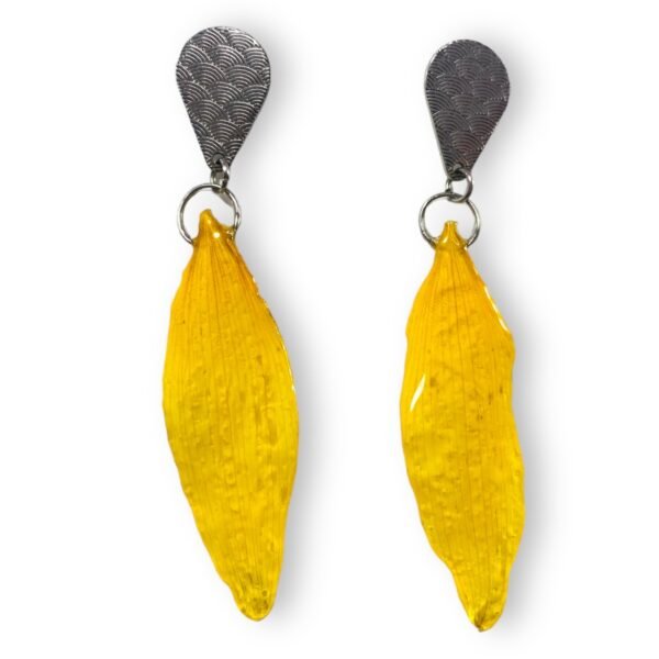 Aretes de Petalos de girasol - Imagen 5