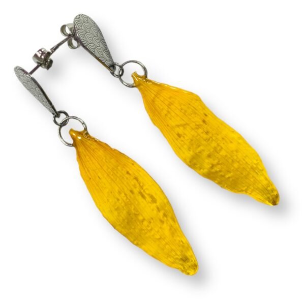 Aretes de Petalos de girasol - Imagen 4