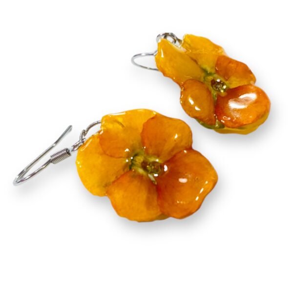 Aretes de Pensamiento naranja - Imagen 3