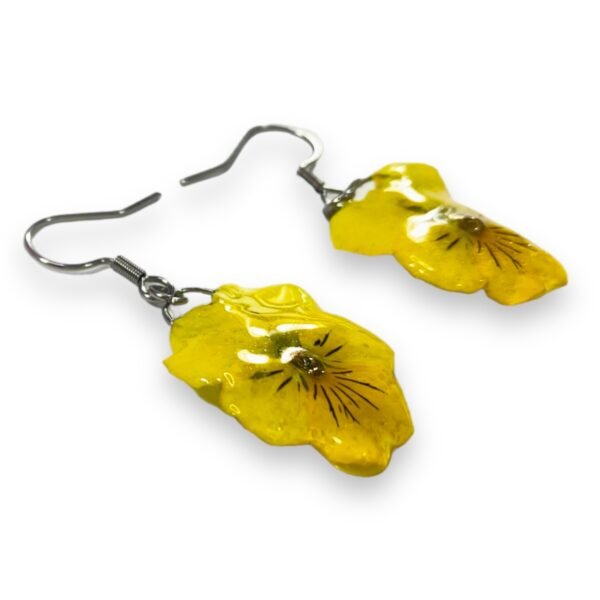 Aretes de Pensamiento amarillo - Imagen 6