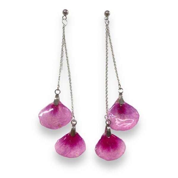 Aretes de Petalos de Geranio - Imagen 6