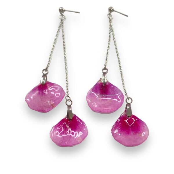 Aretes de Petalos de Geranio - Imagen 2