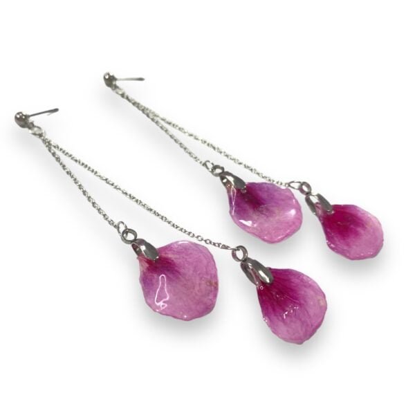 Aretes de Petalos de Geranio - Imagen 4