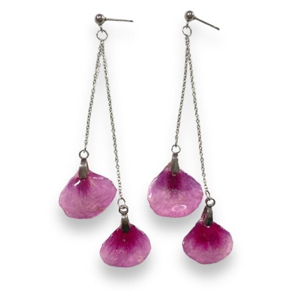 Aretes de Petalos de Geranio - Imagen 5