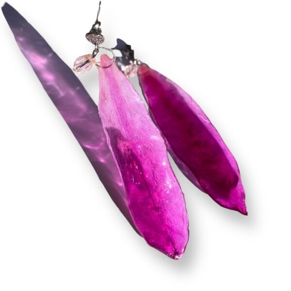 Aretes de Flor de schlumbergera - Imagen 4