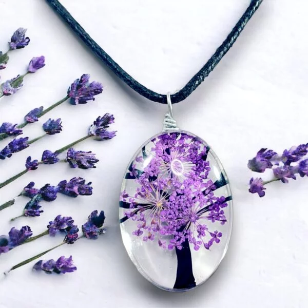 Collar Árbol Morado CNAR-5052