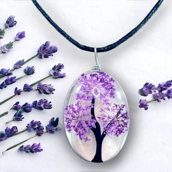 Collar Árbol Morado CNAR-5052 - Imagen 3