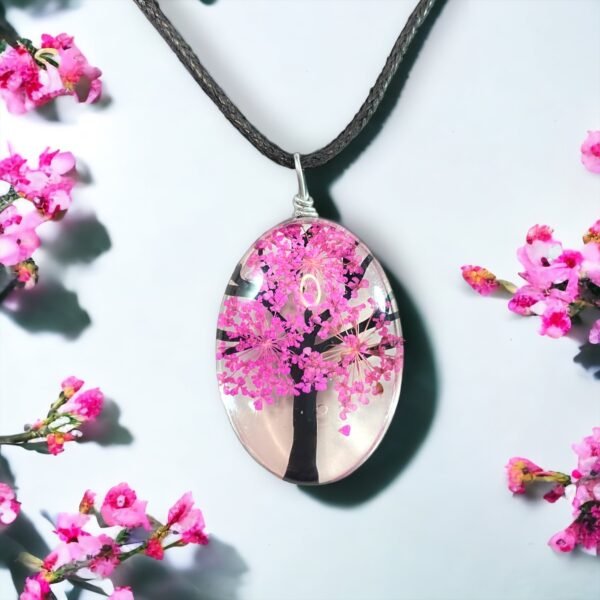 Collar Árbol Fucsia CNAR-5061