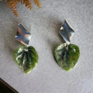 Aretes de Hoja Peperomia