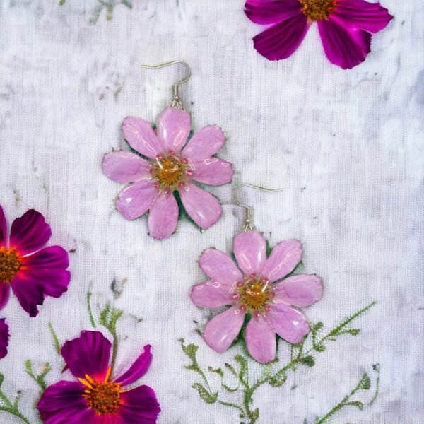 Aretes de Flor de Cosmos