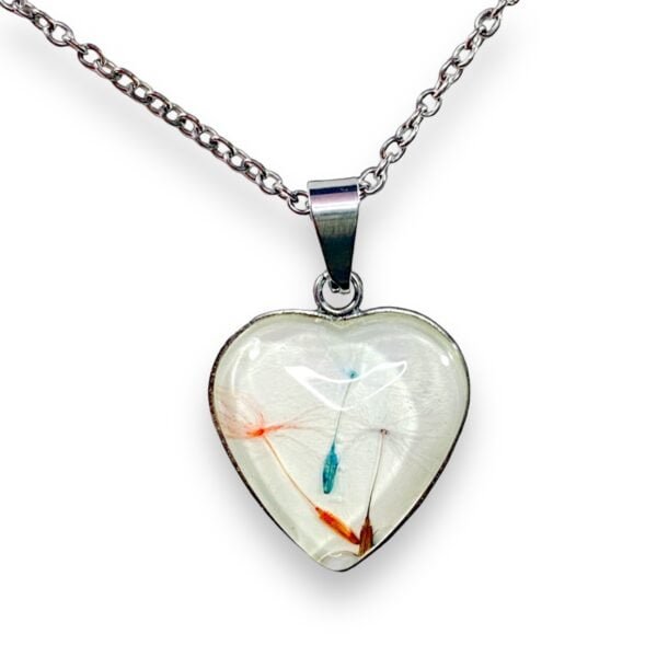 Collar de Corazón con dientes de león - Imagen 6
