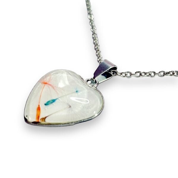 Collar de Corazón con dientes de león - Imagen 5