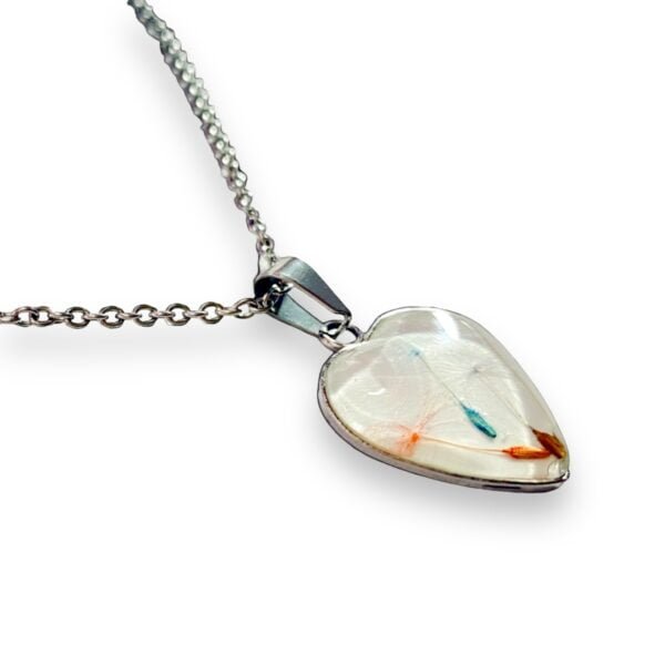 Collar de Corazón con dientes de león - Imagen 4