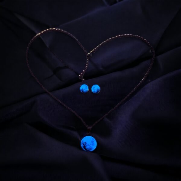 Collar y Aretes de Luna FOPL-3421 - Imagen 2