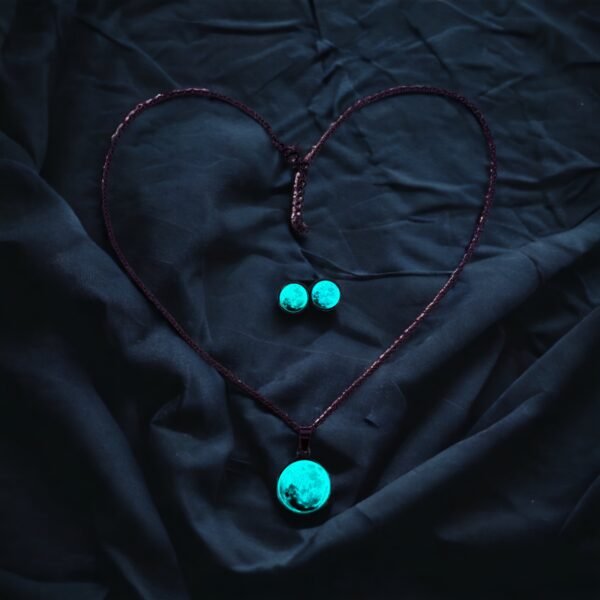 Collar y Aretes de Luna FOPL-3421 - Imagen 4