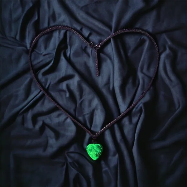 Collar de corazón luna gris FOPL-3424 - Imagen 4
