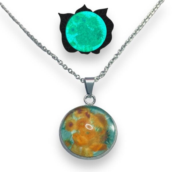 Collar Girasoles Van Gogh FOPL-3432 - Imagen 3
