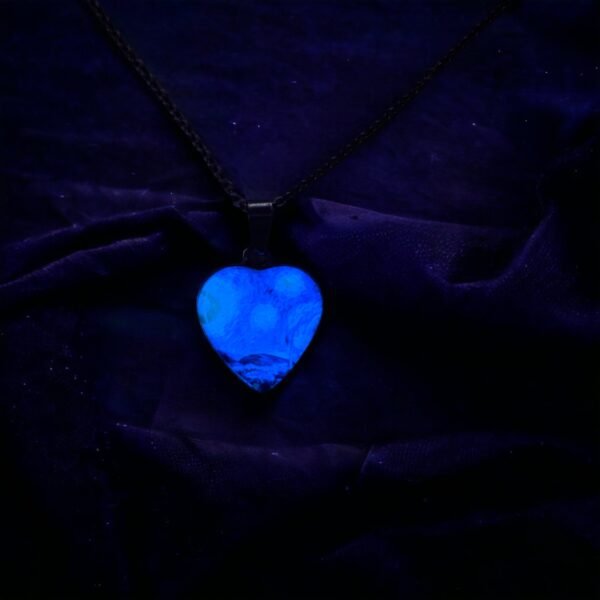 Collar Corazón Noche Estrellada FOPL-3433 - Imagen 7