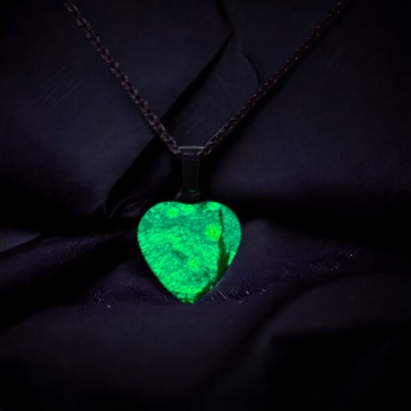 Collar Corazón Noche Estrellada FOPL-3433 - Imagen 3