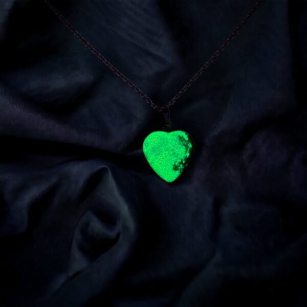 Collar de Corazón Luna turquesa FOPL-3441 - Imagen 2
