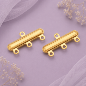 Conector dorado de 3 hilos de acero inoxidable 304 de 10 × 20 mm para bisutería