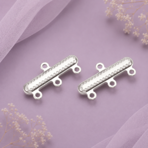 Conector plateado de 3 hilos de acero inoxidable 304 de 10 × 20 mm para bisutería