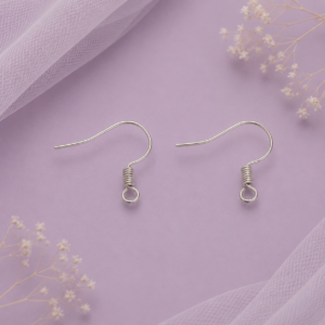 Gancho africano para arete de acero inoxidable 304 con lazo de 2 mm